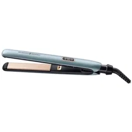Remington Plancha de Pelo Shine Therapy Pro S9300 con Tecnología Superioriónica y Calentamiento Rápido en 15 Segundos, Placas de Cerámica Avanzada con Aceite de Argán, Color Azul